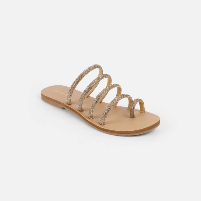 Cheemo Women Antic-gold Casual Slippers (SKU: 92-231-28-36)