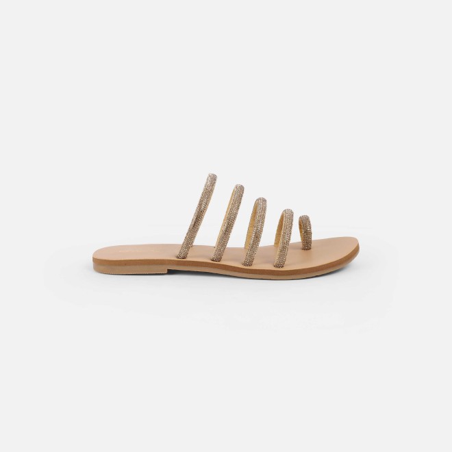 Cheemo Women Antic-gold Casual Slippers (SKU: 92-231-28-36)