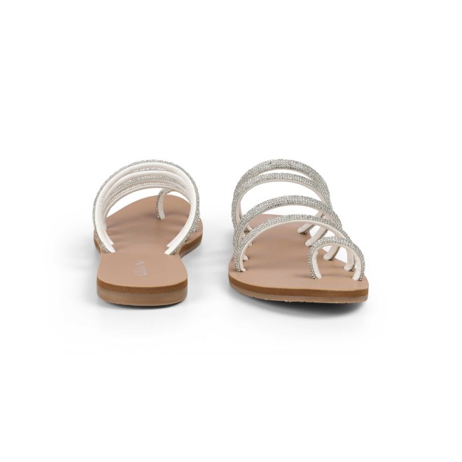Cheemo Women Silver Casual Slippers (SKU: 92-231-27-36)
