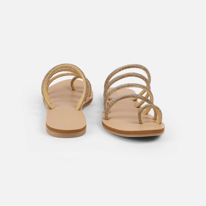 Cheemo Women Antic-gold Casual Slippers (SKU: 92-231-28-36)
