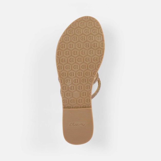 Cheemo Women Antic-gold Casual Slippers (SKU: 92-231-28-36)