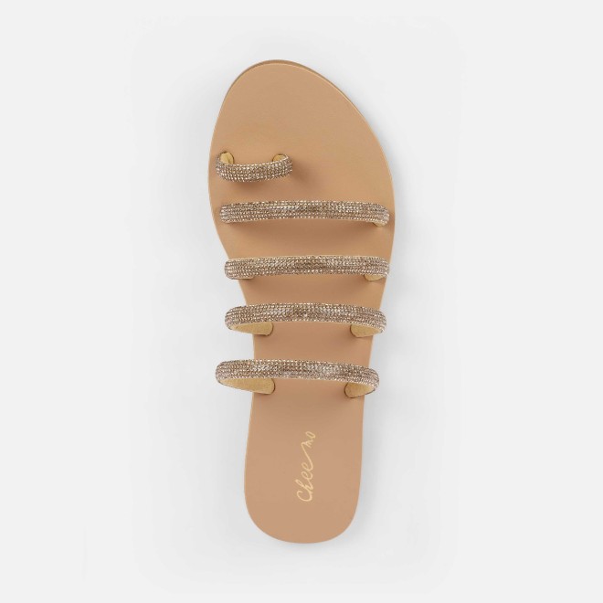 Cheemo Women Antic-gold Casual Slippers (SKU: 92-231-28-36)