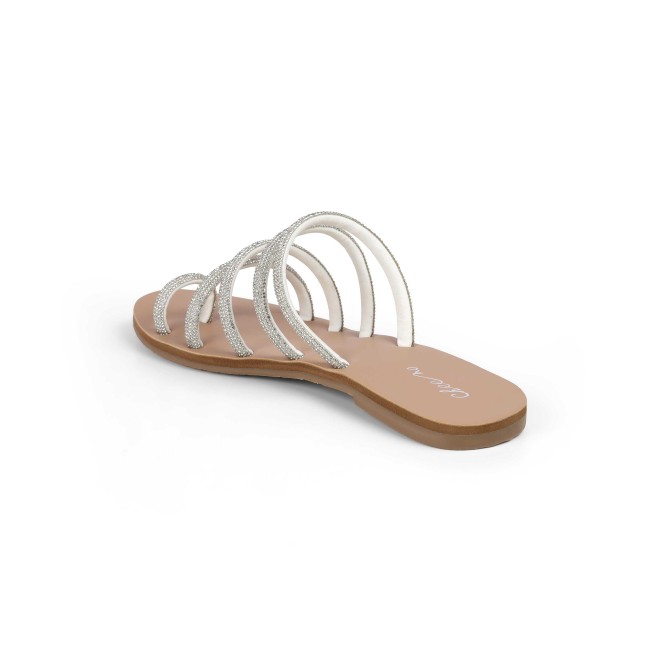 Cheemo Women Silver Casual Slippers (SKU: 92-231-27-36)