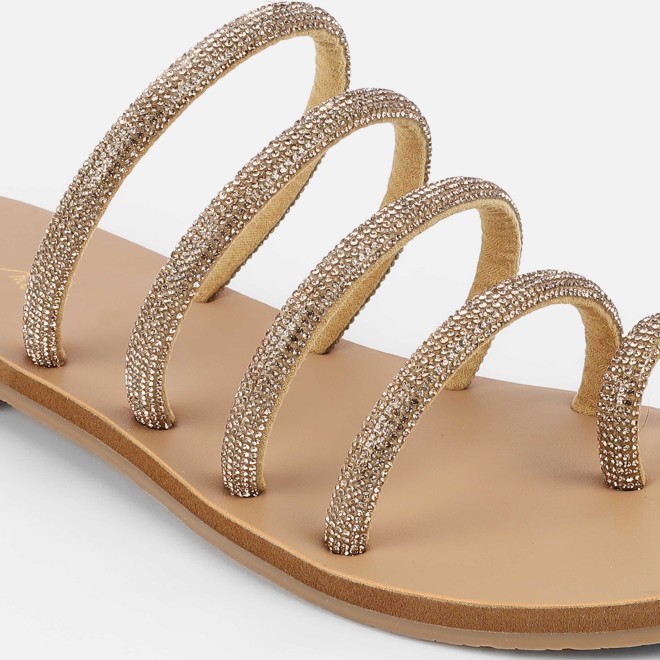 Cheemo Women Antic-gold Casual Slippers (SKU: 92-231-28-36)