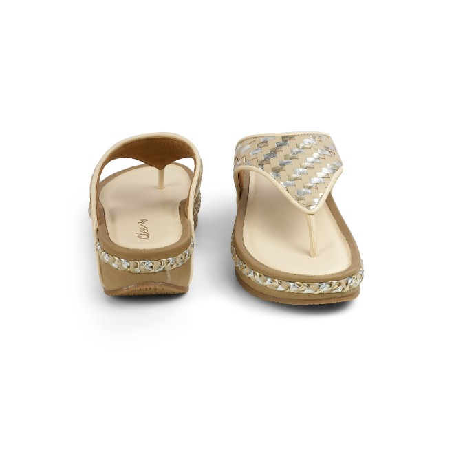 Cheemo Women Beige Casual Slippers (SKU: 92-245-20-37)