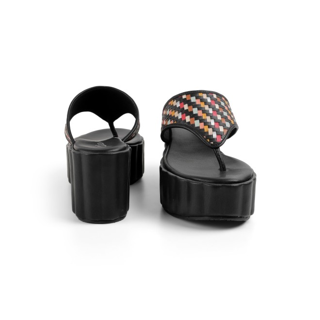 Cheemo Women Black Casual Slippers (SKU: 92-263-11-37)