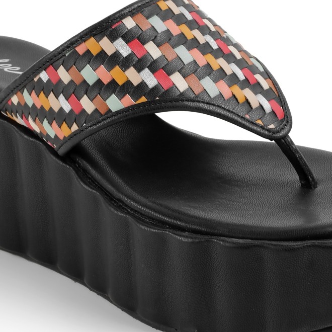 Cheemo Women Black Casual Slippers (SKU: 92-263-11-37)