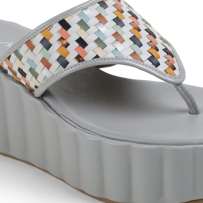 Cheemo Women Off-white Casual Slippers (SKU: 92-263-66-37)