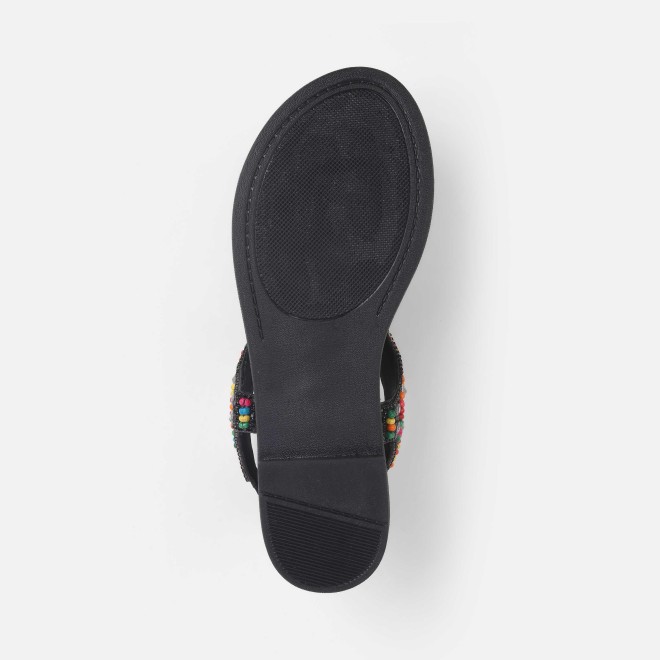 Cheemo Women Black Ethnic Sandals (SKU: 92-278-11-37)