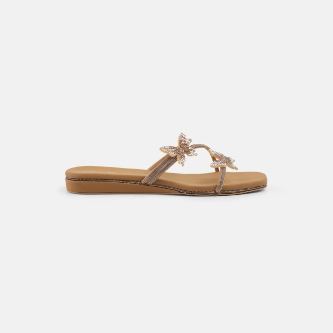 Cheemo Women Antic-gold Casual Slip Ons (SKU: 92-291-28-36)