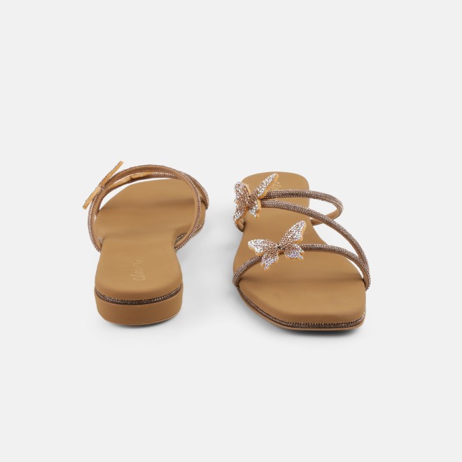 Cheemo Women Antic-gold Casual Slip Ons (SKU: 92-291-28-36)