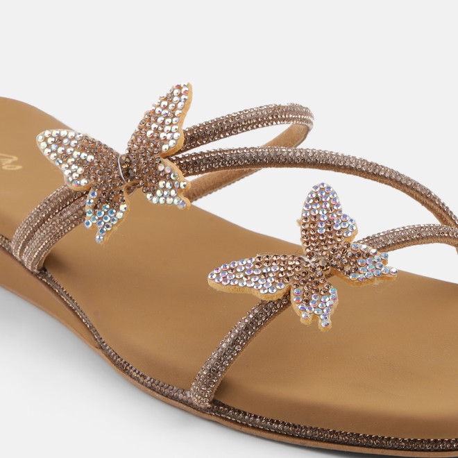 Cheemo Women Antic-gold Casual Slip Ons (SKU: 92-291-28-36)