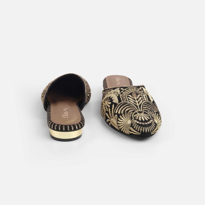 Cheemo Women Gold Wedding Slip Ons (SKU: 92-311-15-37)