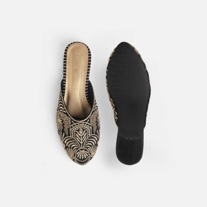 Cheemo Women Gold Wedding Slip Ons (SKU: 92-311-15-37)