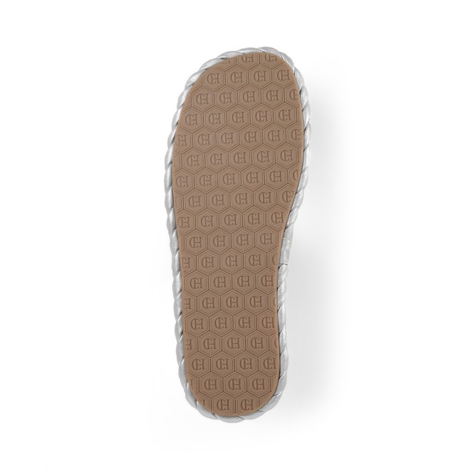 Cheemo Women Silver Casual Slip Ons (SKU: 92-317-27-38)