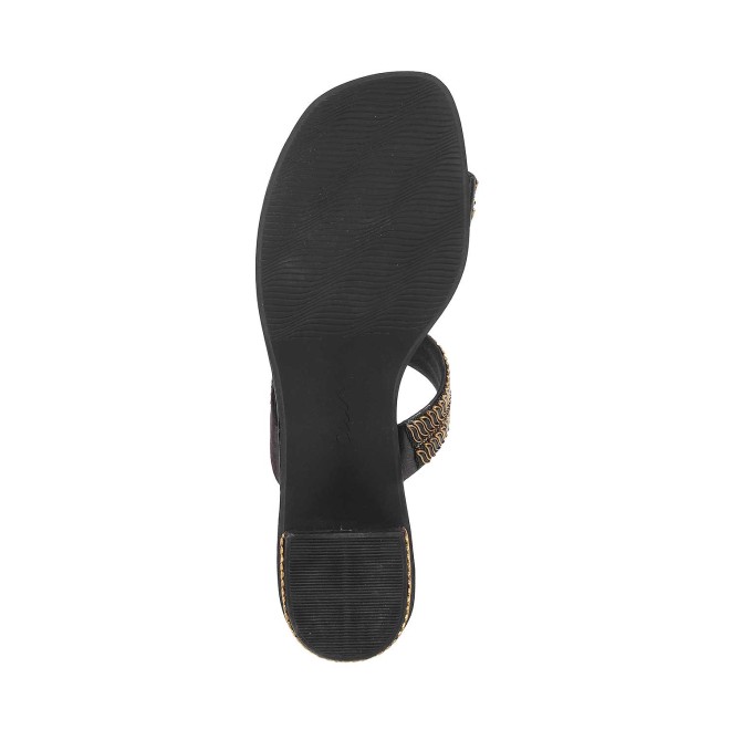 Cheemo Women Black Ethnic Slippers (SKU: 92-69-11-36)