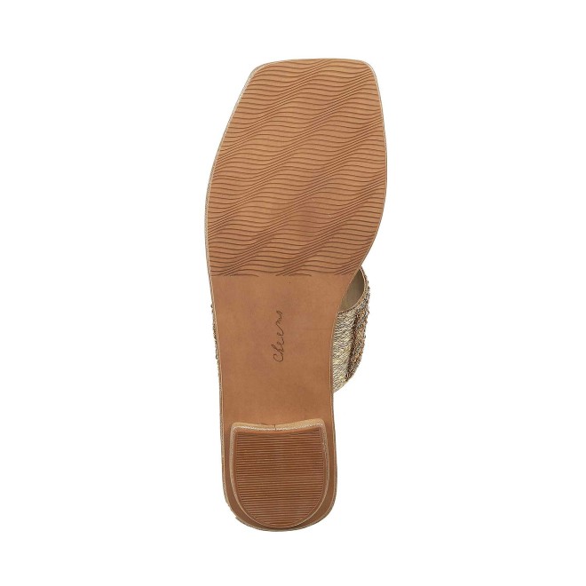 Cheemo Women Antique-Gold Ethnic Slippers (SKU: 92-82-28-37)