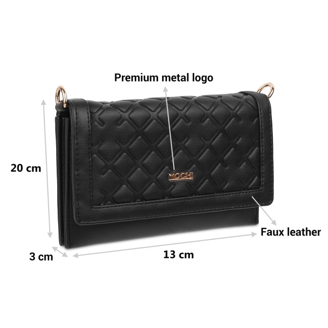Mochi Women Black Shoulder Bag (SKU: 95-111-11-10) Mochi Women Black Shoulder Bag (SKU: 95-111-11-10)
