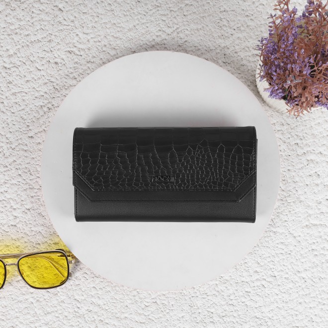 Mochi Women Black Womens Wallets Bifold