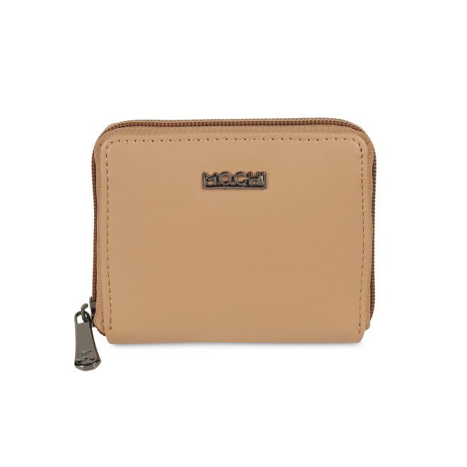 Mochi Women Beige Womens Wallets Zip Around (SKU: 95-142-20-10)