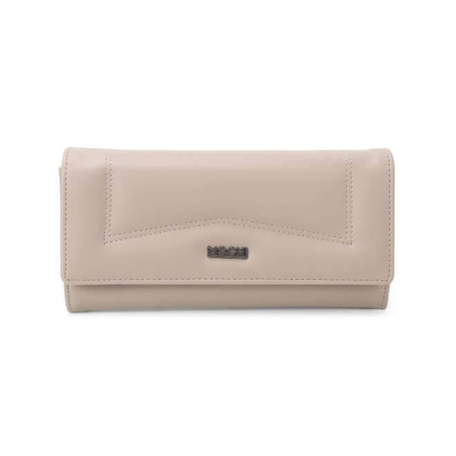 Mochi Women Beige Womens Wallets Bifold