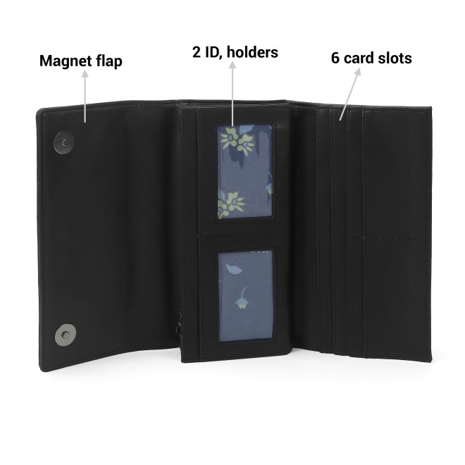 Mochi Women Black Womens Wallets Bifold (SKU: 95-166-11-10)