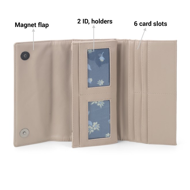 Mochi Women Beige Womens Wallets Bifold (SKU: 95-166-20-10)