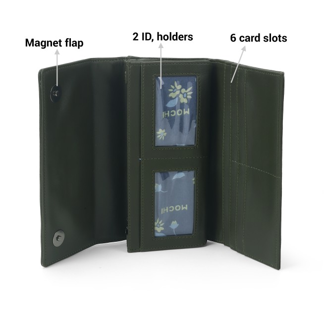 Mochi Women Green Womens Wallets Bifold (SKU: 95-166-21-10)