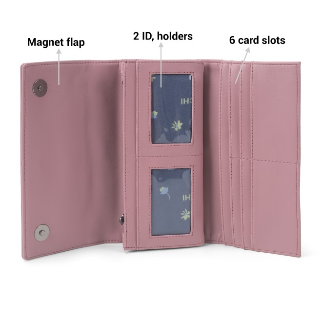 Mochi Women Pink Womens Wallets Bifold (SKU: 95-166-24-10)