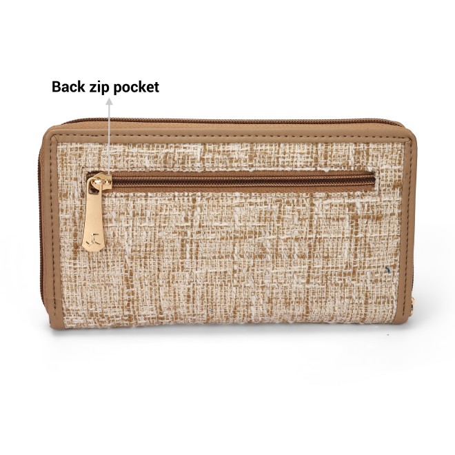 Mochi Women Beige Womens Wallets Zip Around (SKU: 95-169-20-10)