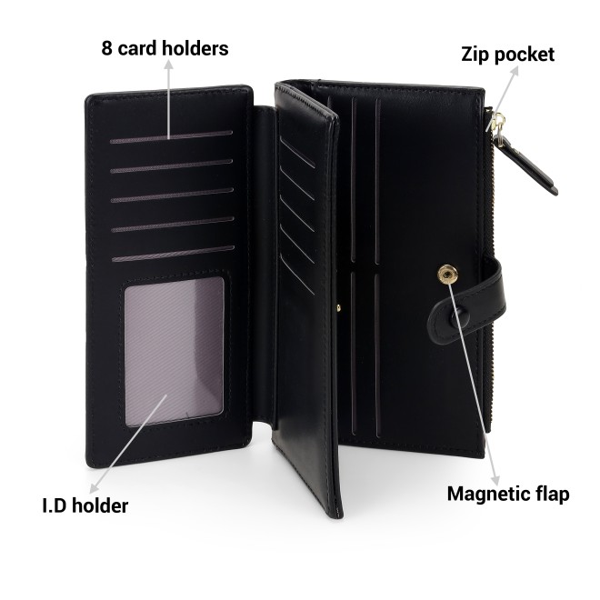 Mochi Women Black Wallet (SKU: 95-172-11-10)