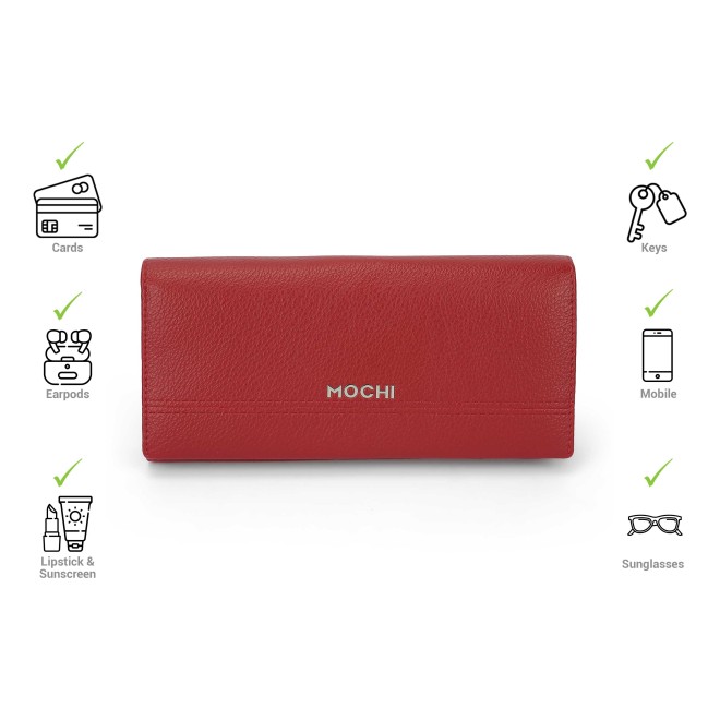 Mochi Women Maroon Wallet (SKU: 95-178-44-10)