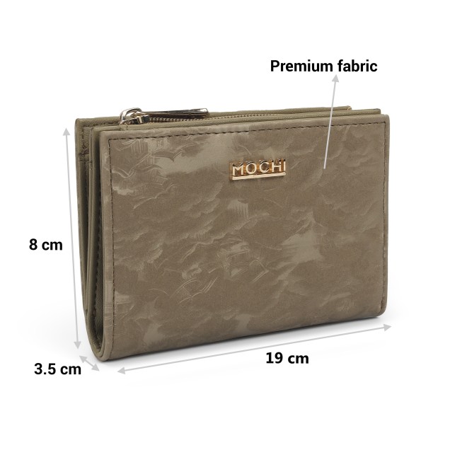 Mochi Women Beige Womens Wallets Zip Around (SKU: 95-184-20-10)