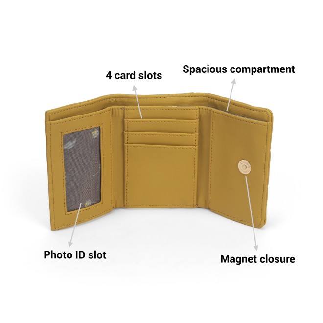 Mochi Women Yellow Wallet (SKU: 95-190-33-10)