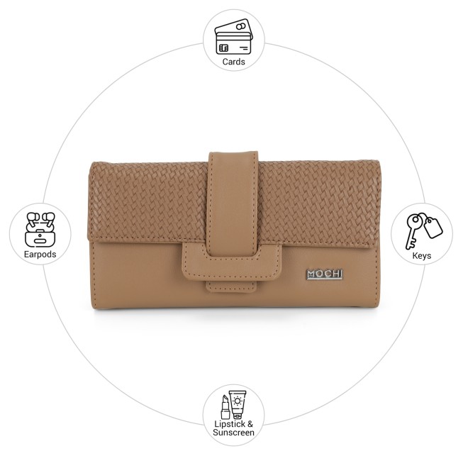 Mochi Women Brown Wallet (SKU: 95-198-12-10)