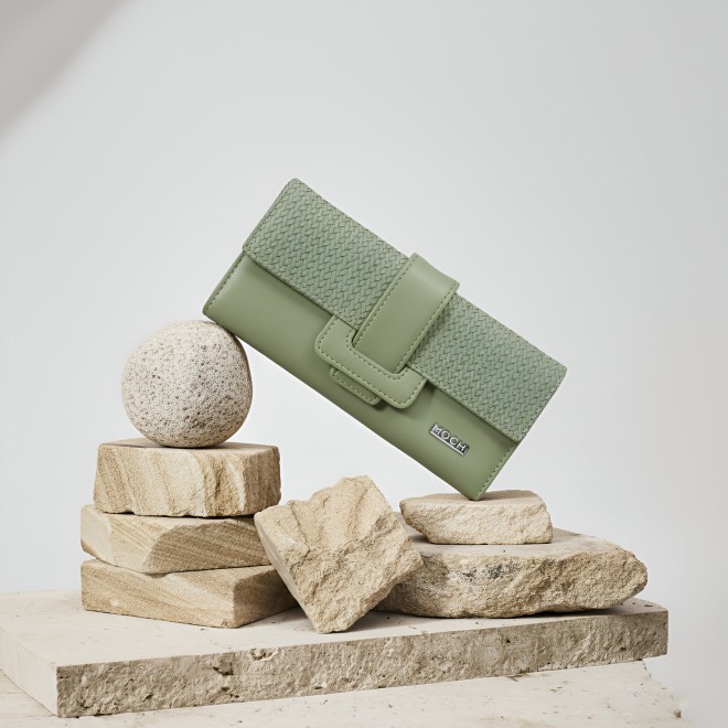 Women Green Wallet