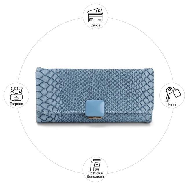 Mochi Women Light-blue Wallet (SKU: 95-219-32-10)