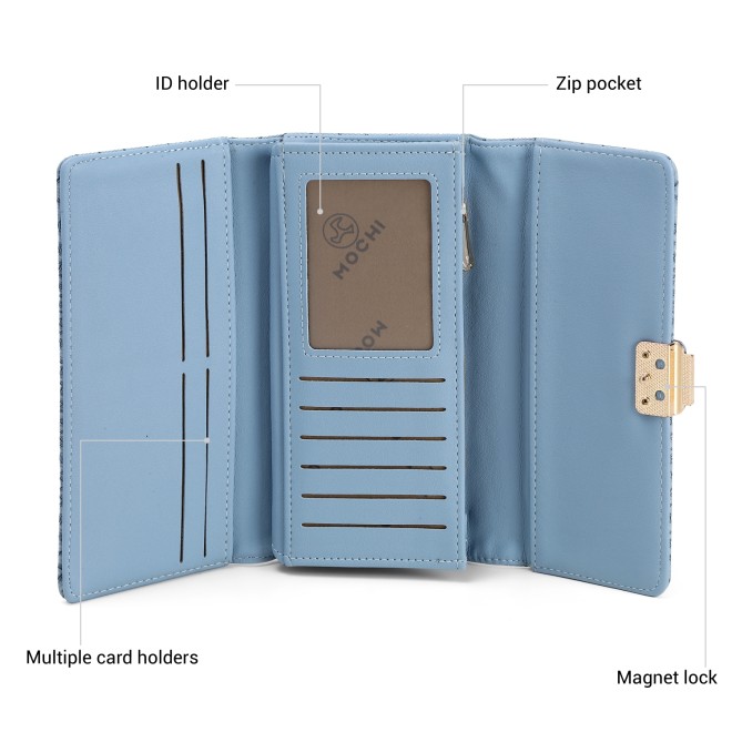 Mochi Women Light-blue Wallet (SKU: 95-219-32-10)
