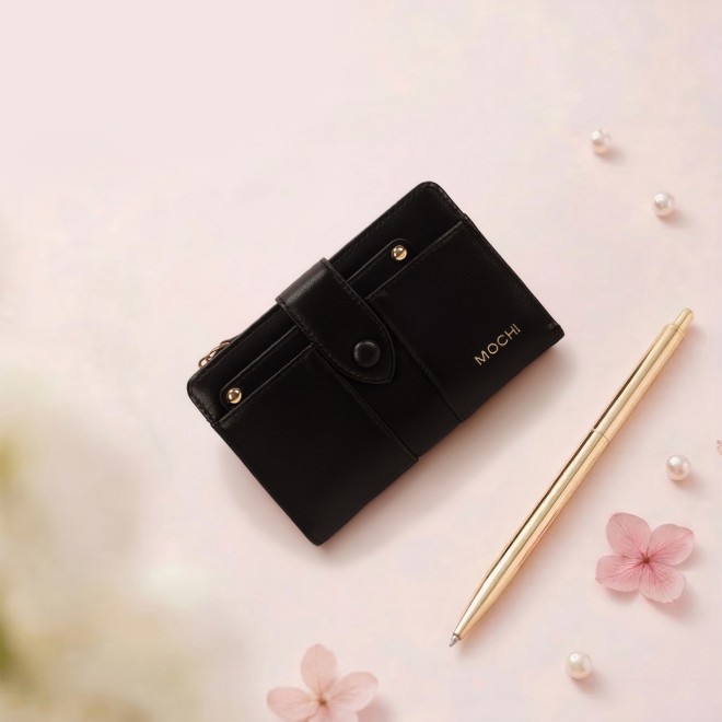 Women Black Wallet