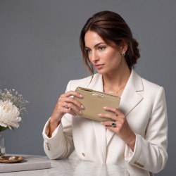 Mochi Women Beige Wallet