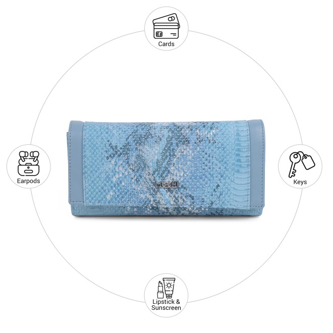 Mochi Women Blue Wallet (SKU: 95-252-45-10)