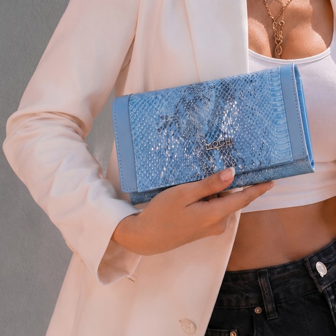 Mochi Women Blue Wallet (SKU: 95-252-45-10)