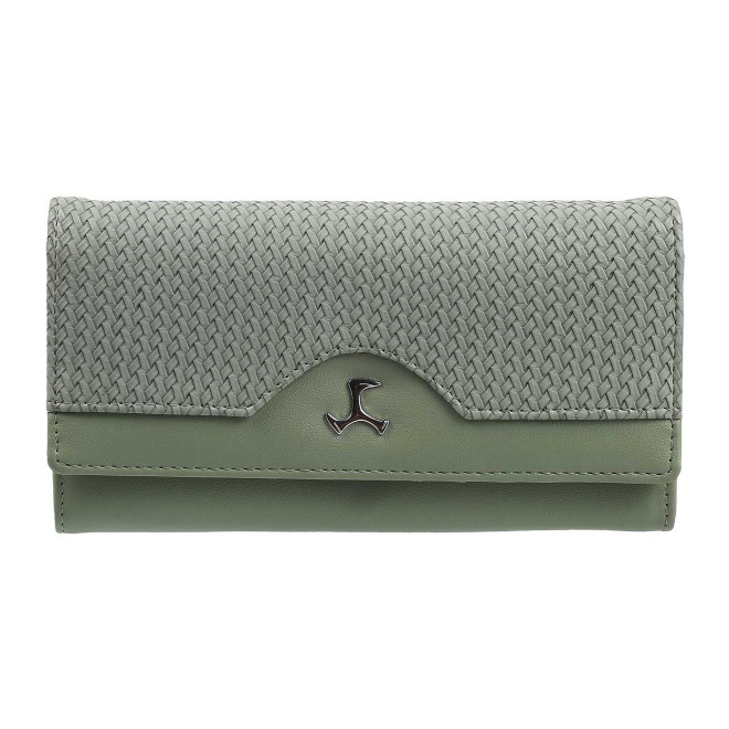 Mochi Women Green Wallets Bifold