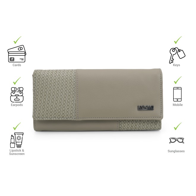 Mochi Women Grey Wallet (SKU: 95-7659-14-10)