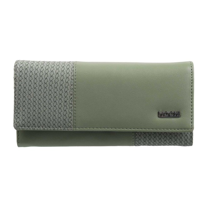 Mochi Women Green Wallets Bifold