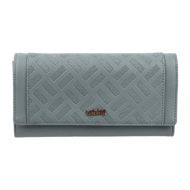 Mochi Women Light-Blue Wallets Bifold