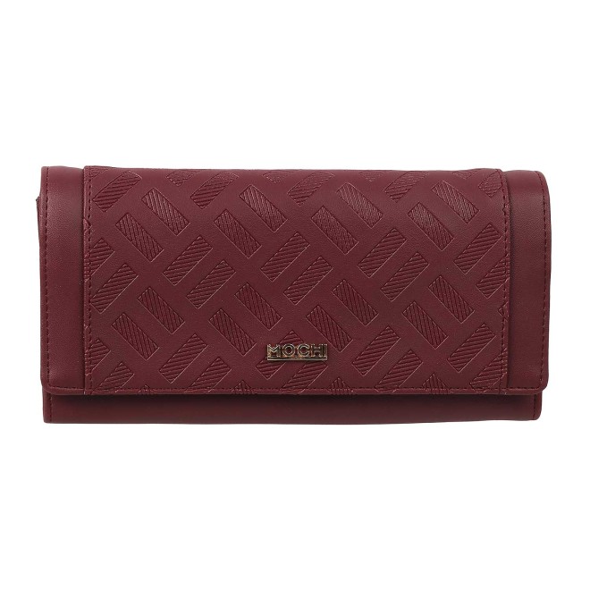Mochi Women Maroon Wallets Bifold