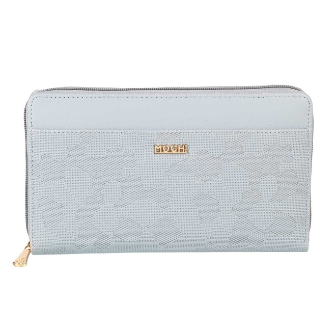Mochi Women Light-Blue Wallets Zip Around
