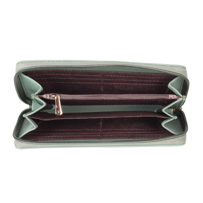 Mochi Women Light-Green Wallets Zip Around (SKU: 95-8371-60-10)