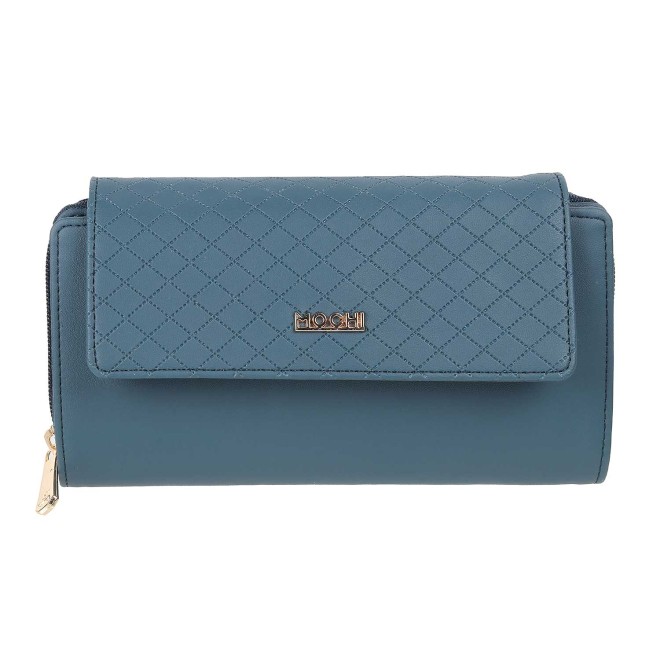 Mochi Women Blue Wallets Bifold